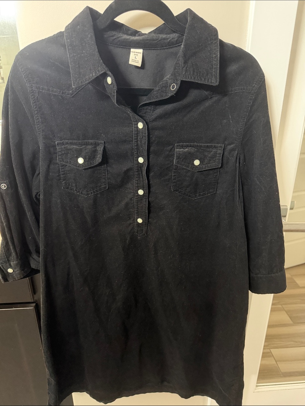 Women’s Black Corduroy Dress